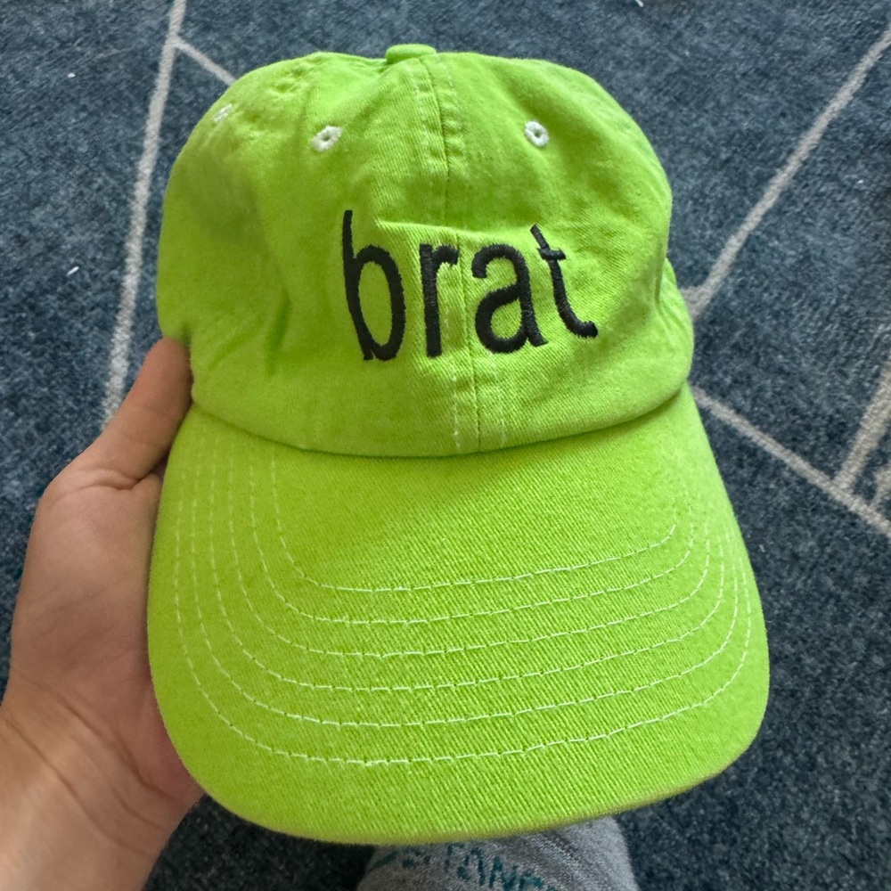rare official charli xcx & troye sivan brat tour hat